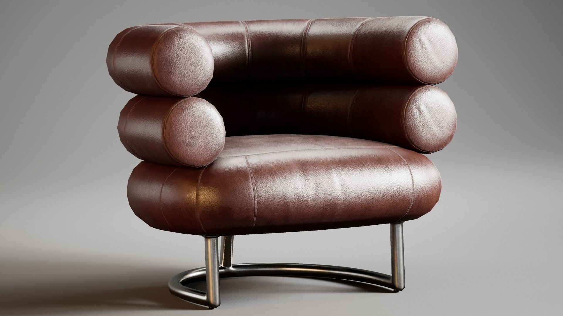 Low Poly Bibendum ClassiCon Armchair Low-poly 3D model_17