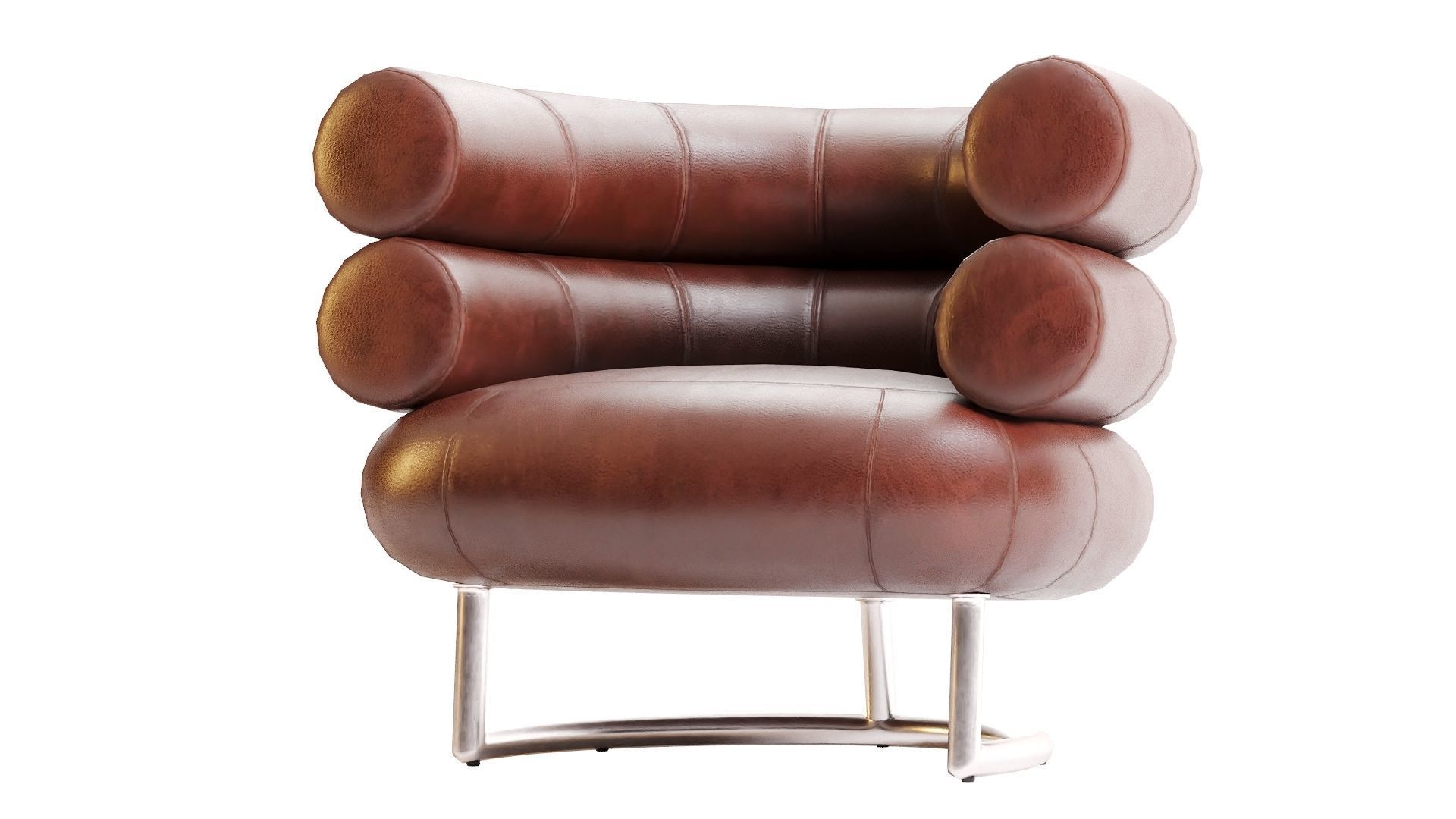 Low Poly Bibendum ClassiCon Armchair Low-poly 3D model_9