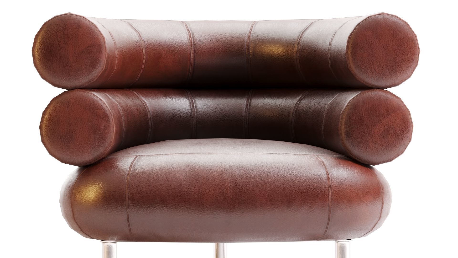 Low Poly Bibendum ClassiCon Armchair Low-poly 3D model_7