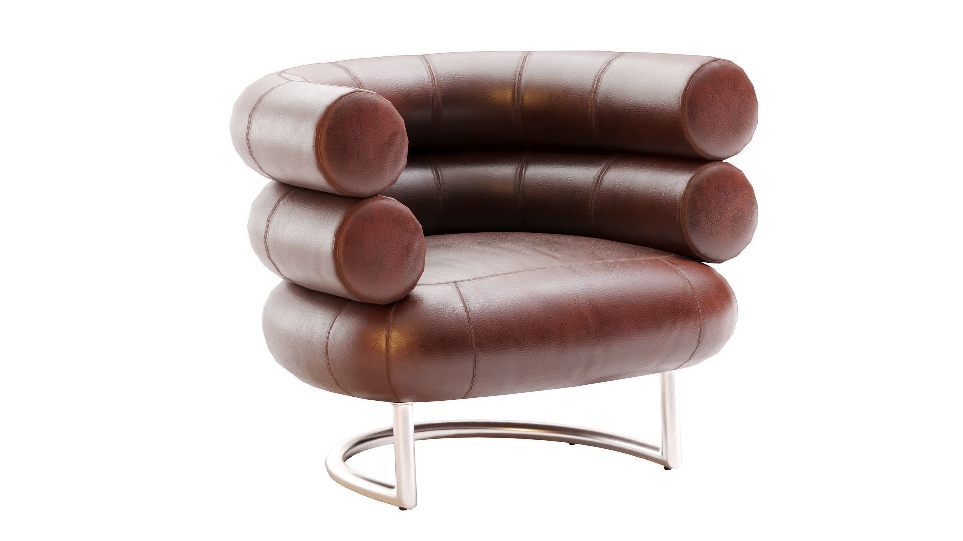Low Poly Bibendum ClassiCon Armchair Low-poly 3D model_2