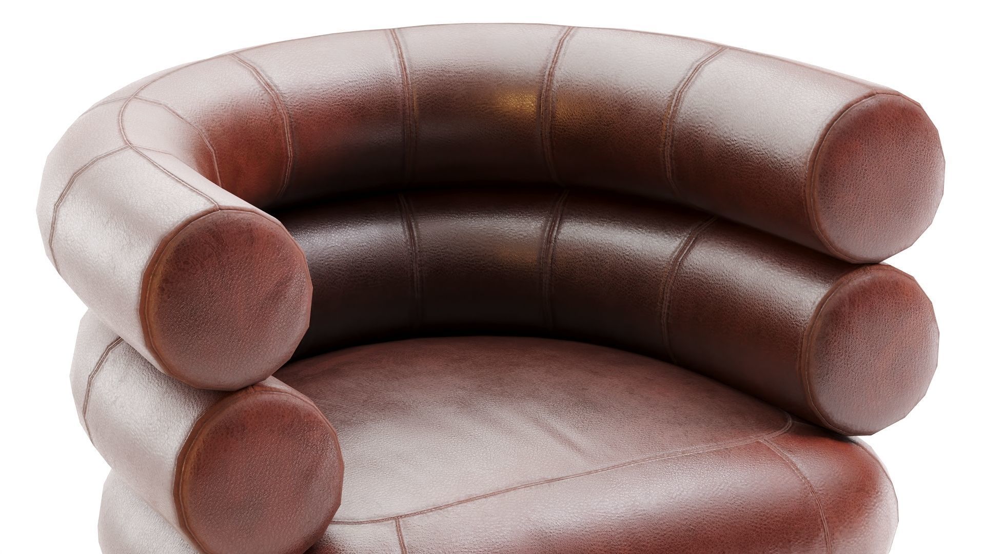 Low Poly Bibendum ClassiCon Armchair Low-poly 3D model_6