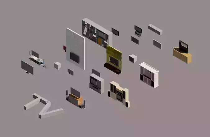 Autodesk Revit TV Collection Free 3D model