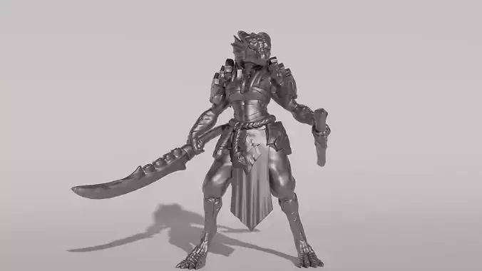 Animal Warrior 3D print model