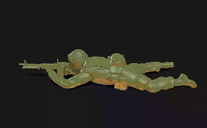 75th Ranger Prone - US Army 3D print model