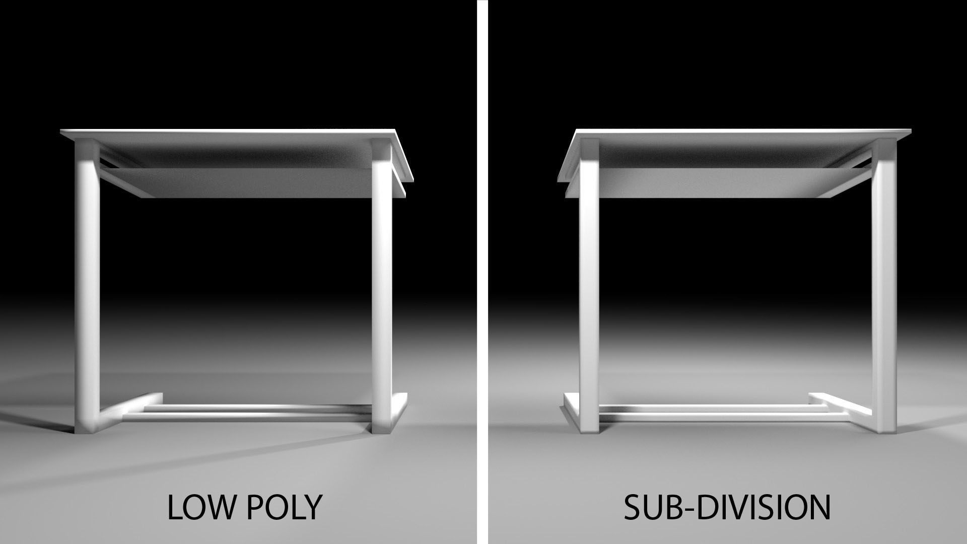 Writing Table 5 3D model_4