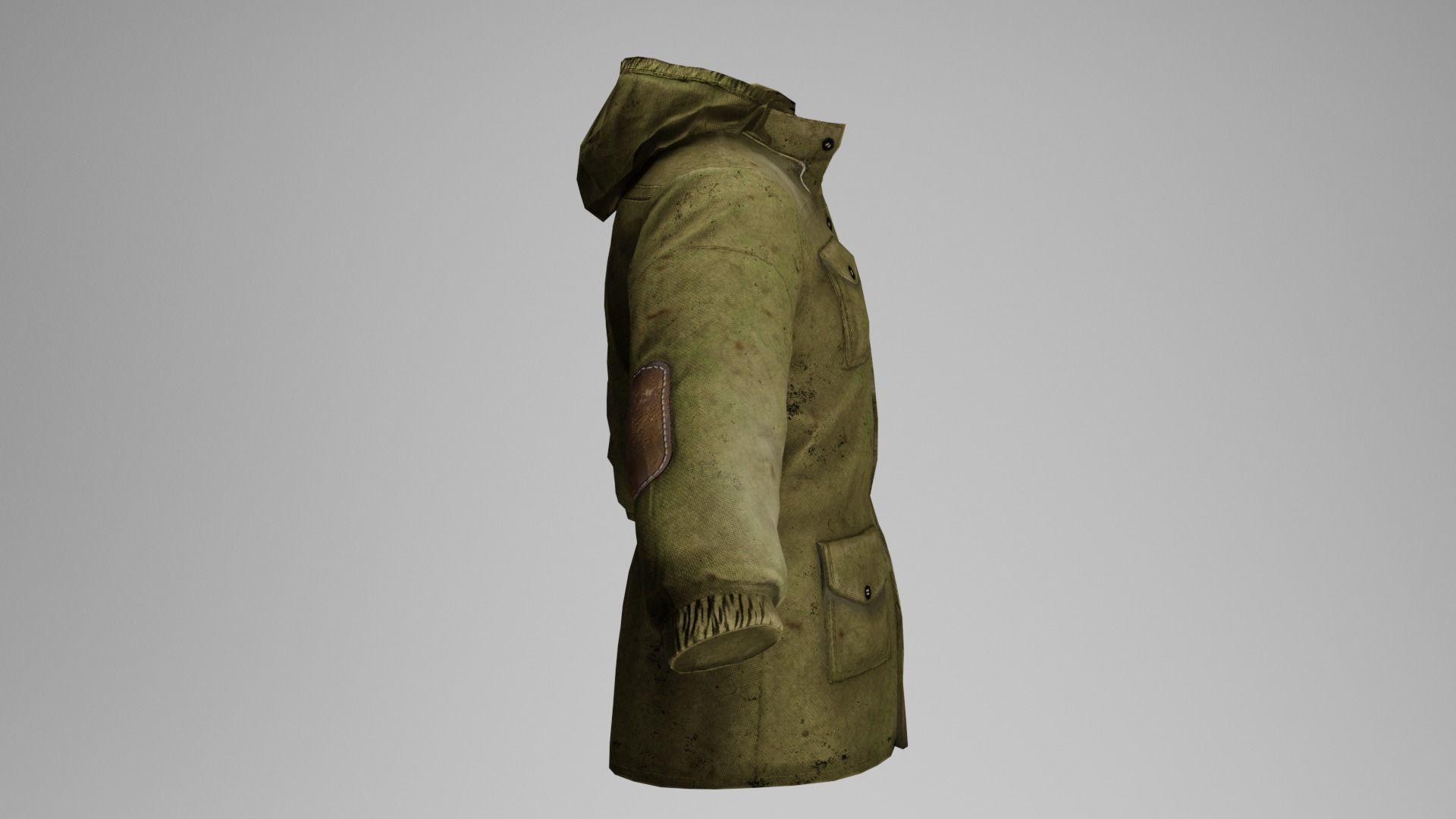 Jacket STALKER Low-poly 3D model_5