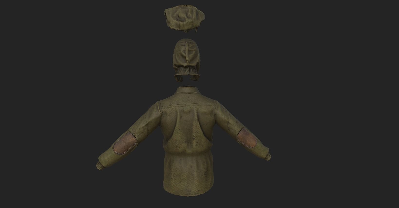 Jacket STALKER Low-poly 3D model_13