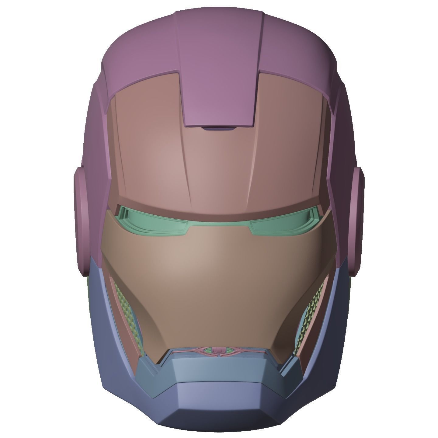 Iron man mk33 helmet with inner details and motorization 3D print model_12