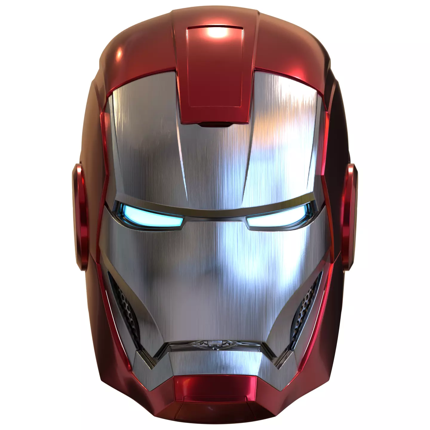 Iron man mk33 helmet with inner details and motorization 3D print model_0