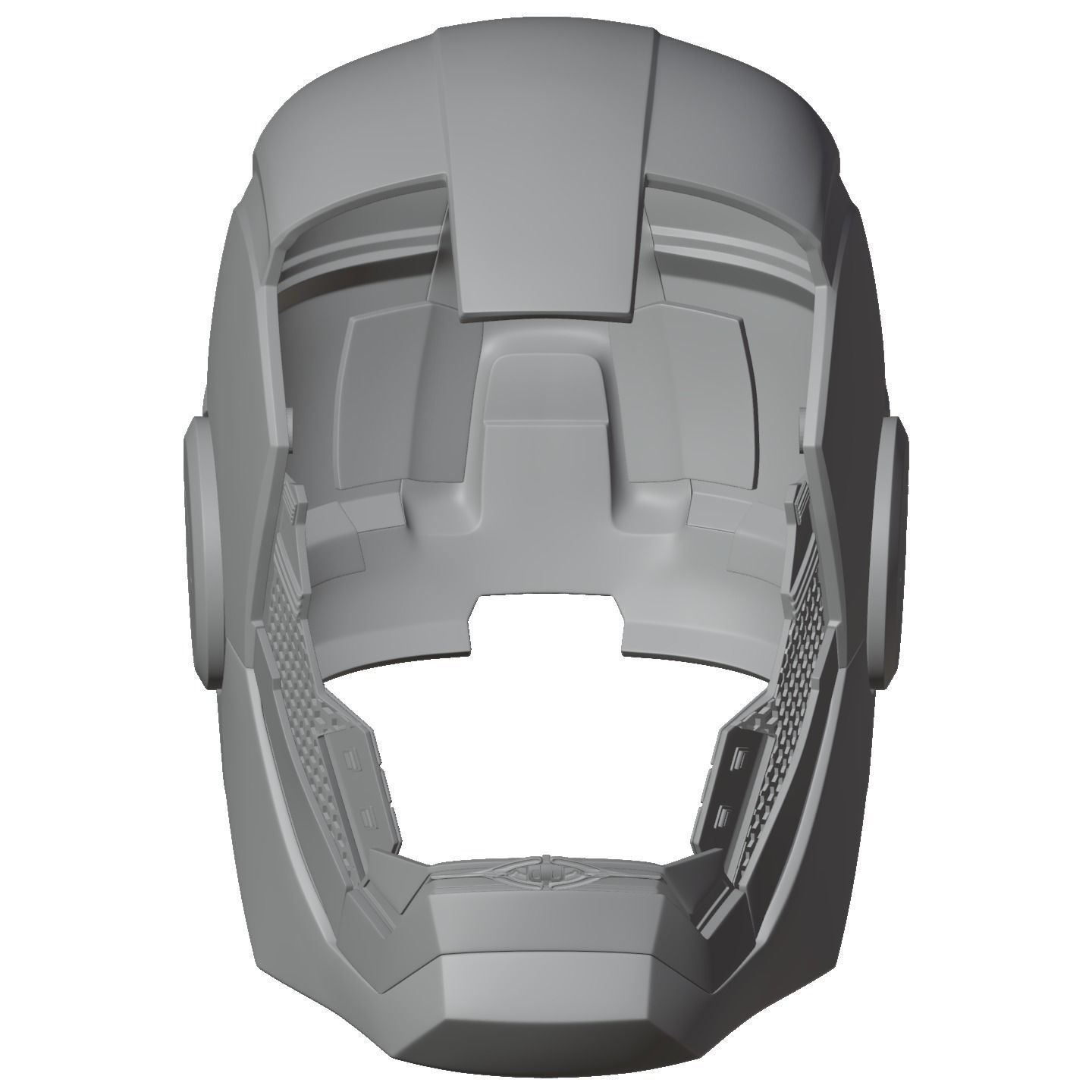 Iron man mk33 helmet with inner details and motorization 3D print model_36