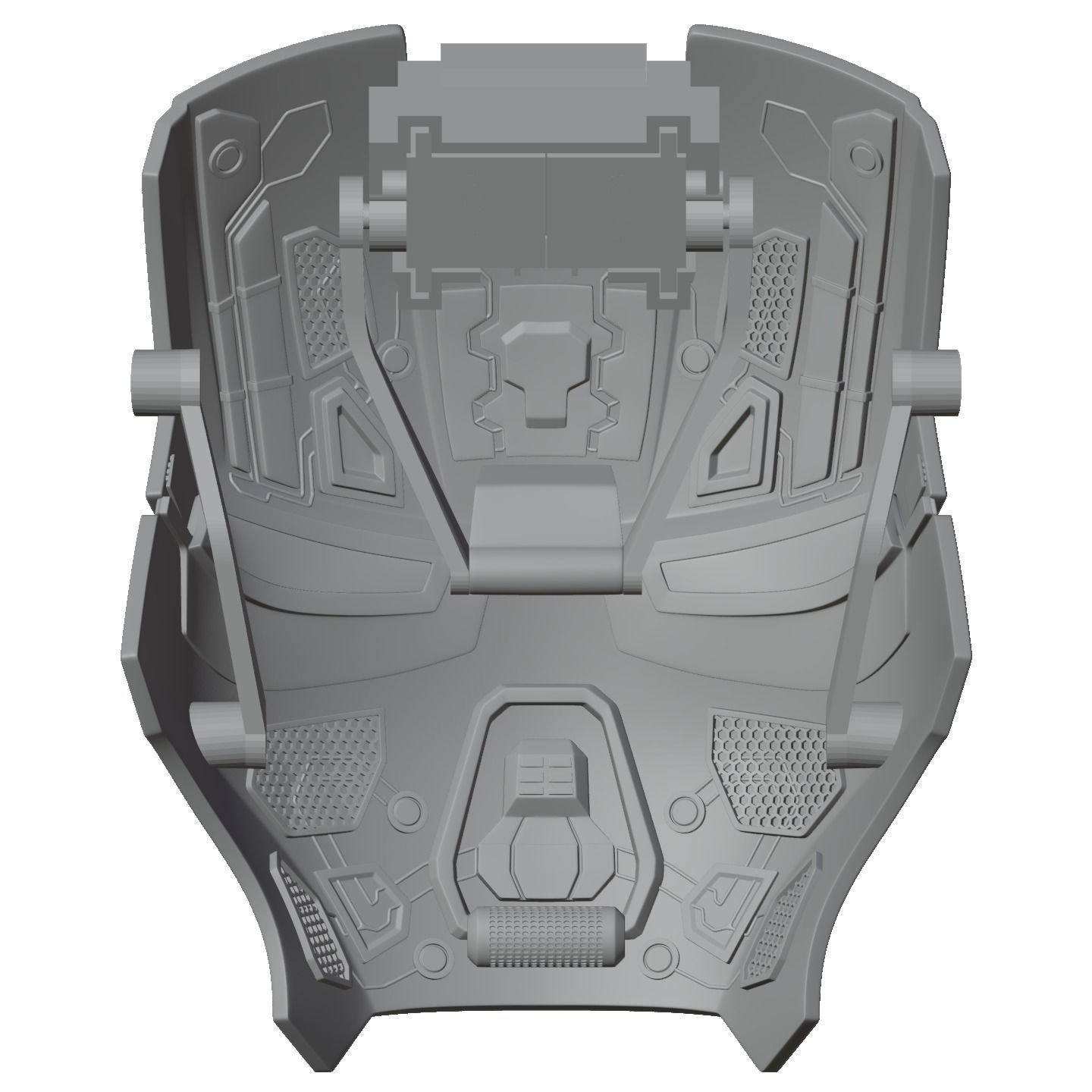 Iron man mk33 helmet with inner details and motorization 3D print model_17