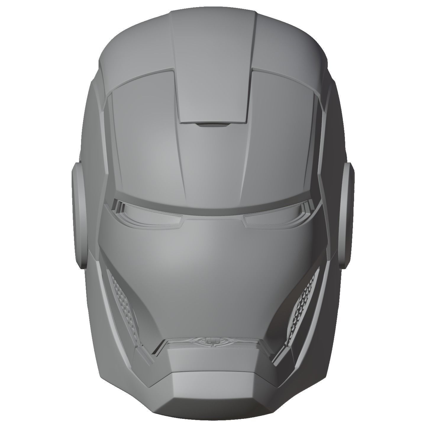 Iron man mk33 helmet with inner details and motorization 3D print model_11