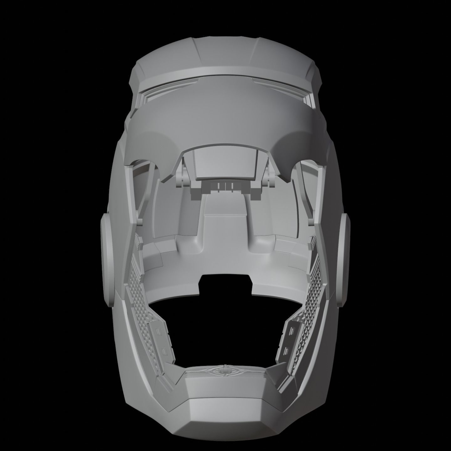 Iron man mk33 helmet with inner details and motorization 3D print model_18