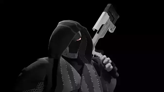 Hunter Cyberpunk fortnite scout 3D model