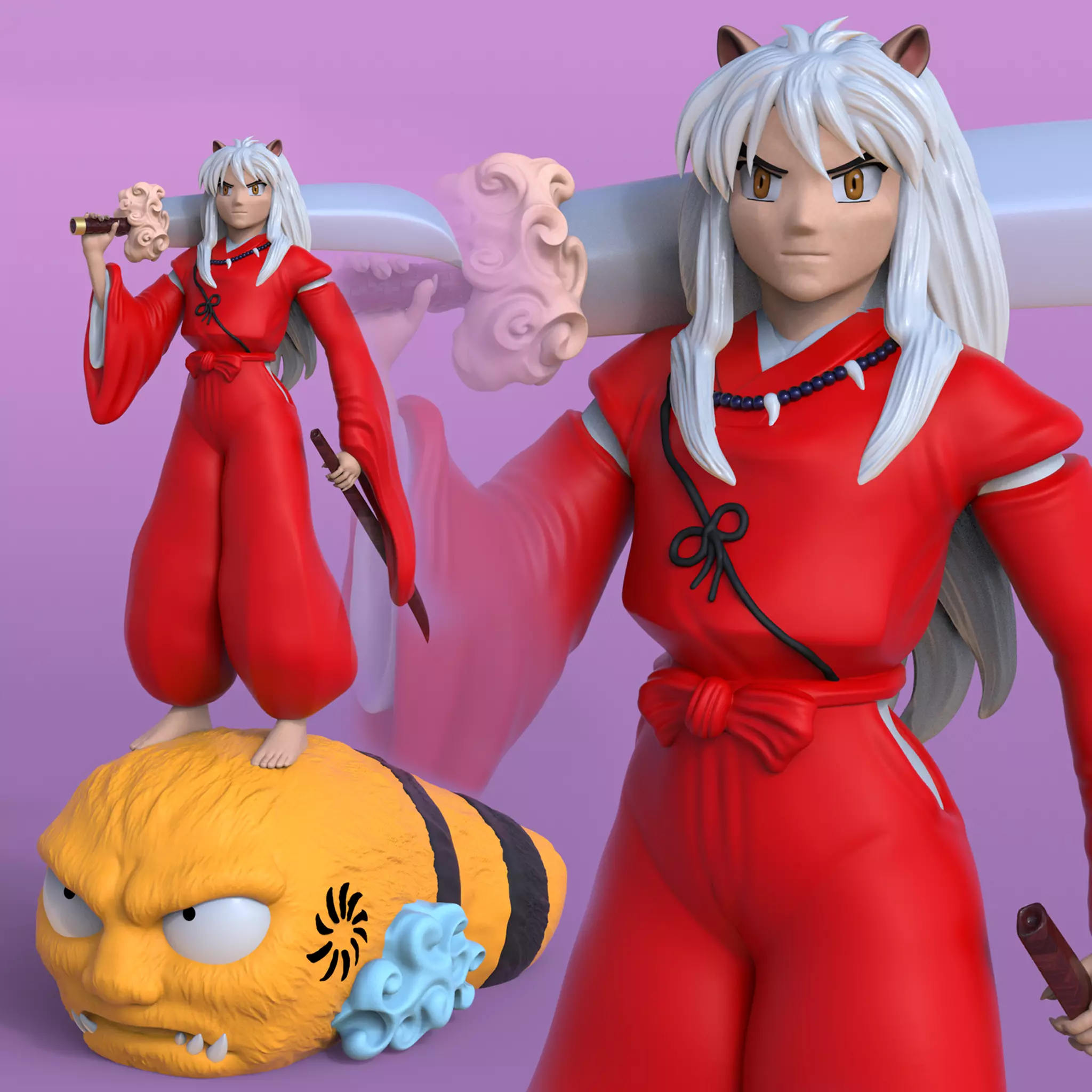 Inuyasha figurine 3D print model