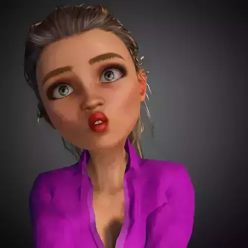 Semi Realistic Cartoon Character Rigged Iclone Blender Maya  3D model Semi Realistic Cartoon Character Rigged Iclone Blender Maya  3D model