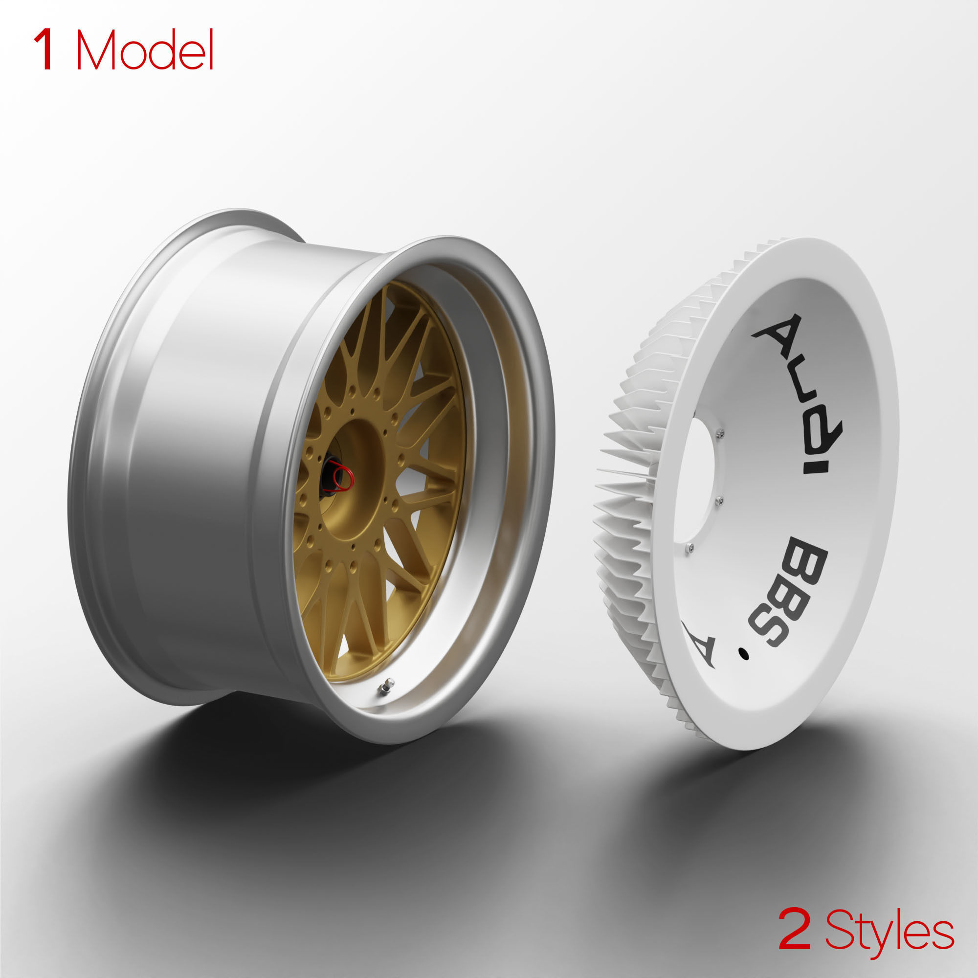 BBS Turbofan Rim Audi 90 quattro IMSA GTO 3D Model 3D model | CGTrader