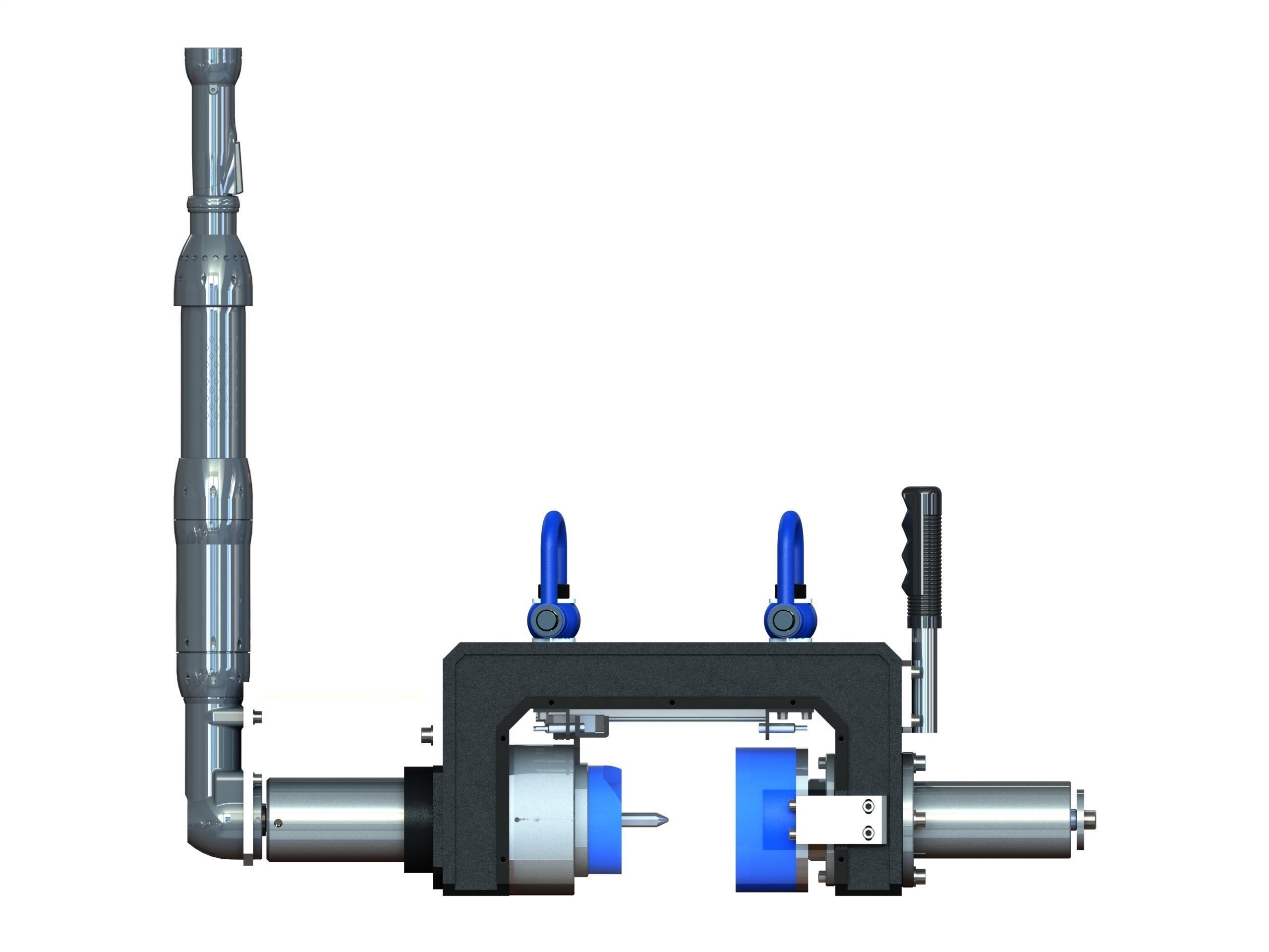 Bushing Press Tool for Beam sa rr axle 3D model_4