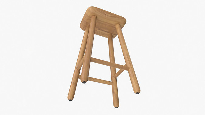 Jasper Counter Stool 3D model 7