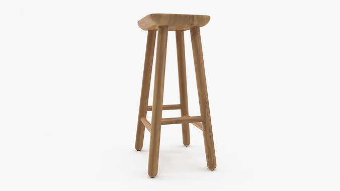 Jasper Counter Stool 3D model 2