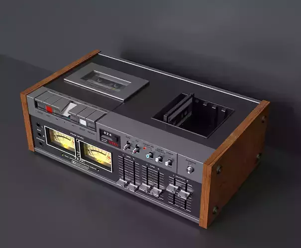 Rare cassette deck Teac 3D model