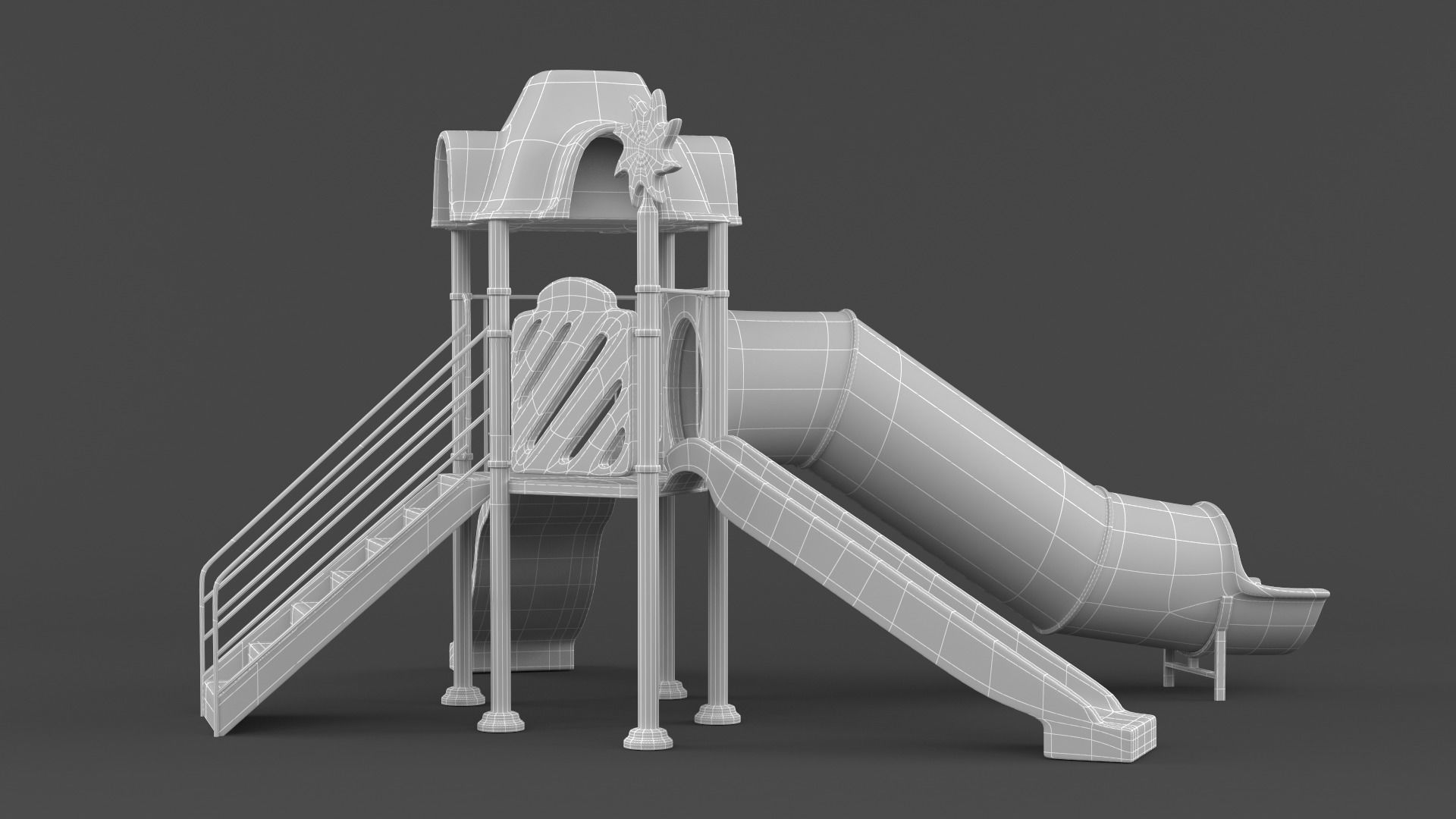 Children Slide Playground 3D model CGTrader