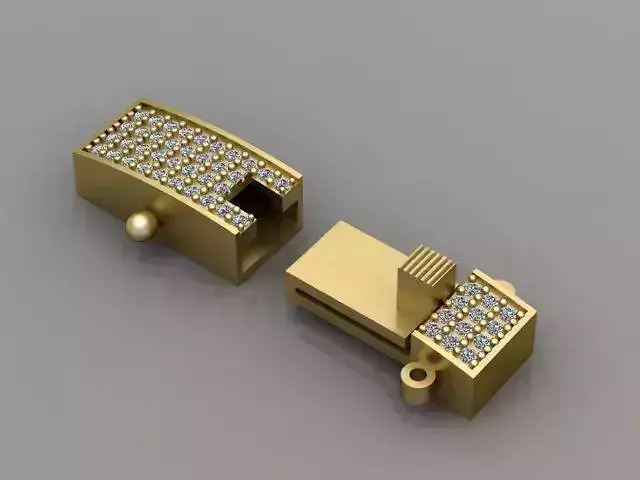 clasp box with diamond 