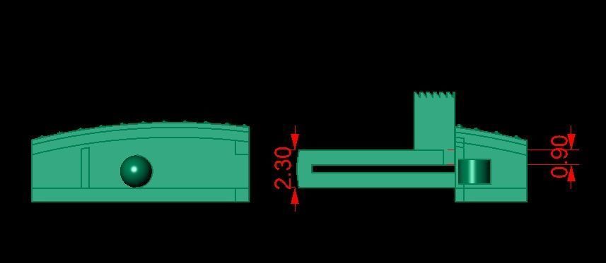 clasp box with diamond 3D print model_4