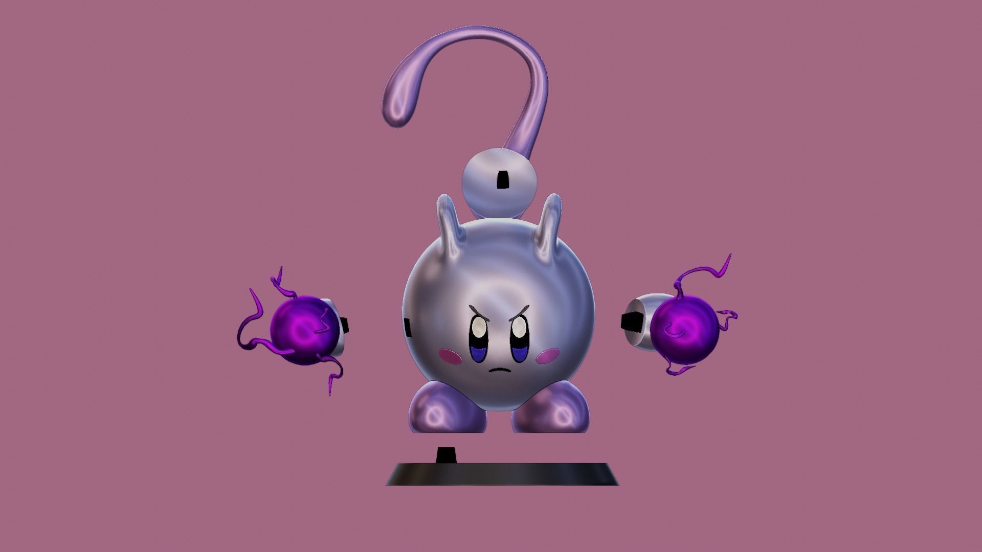 MEWTWO KIRBY  3D print model_8