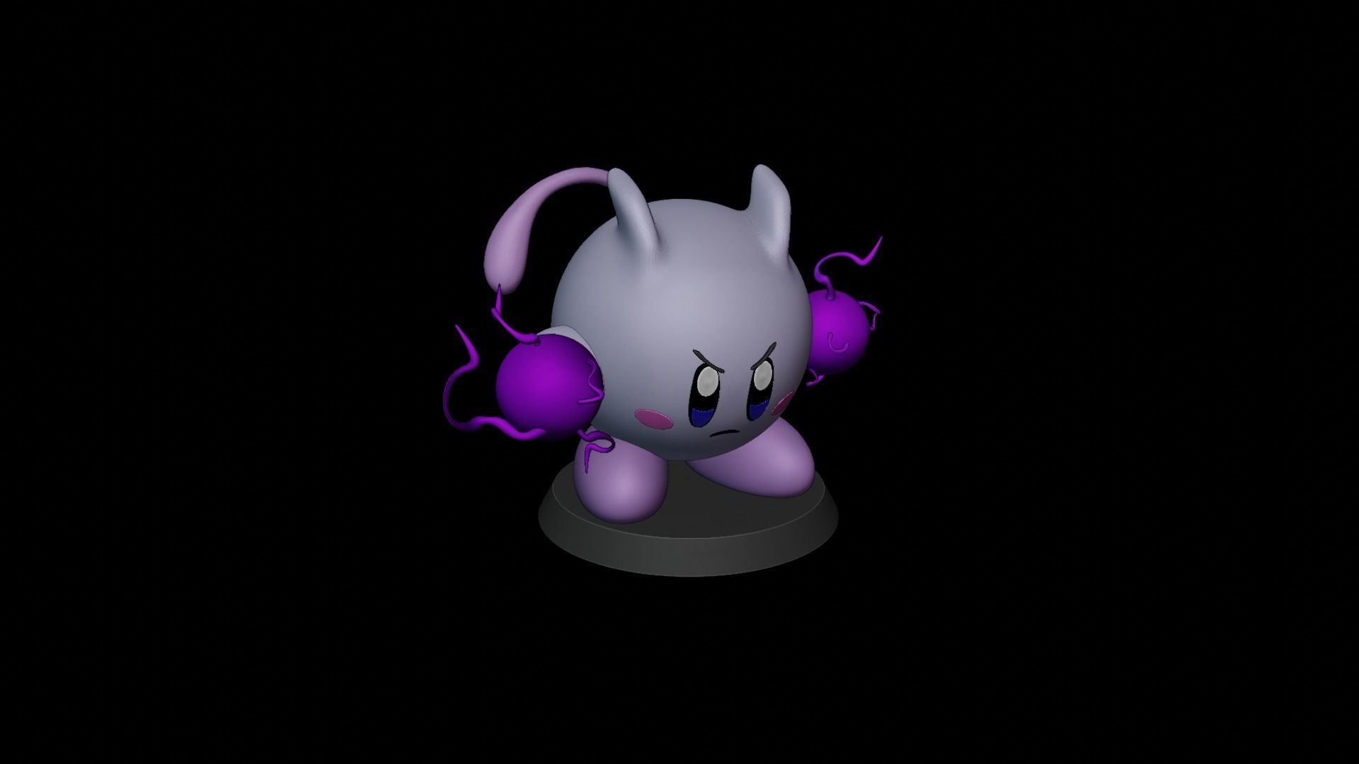MEWTWO KIRBY  3D print model_4
