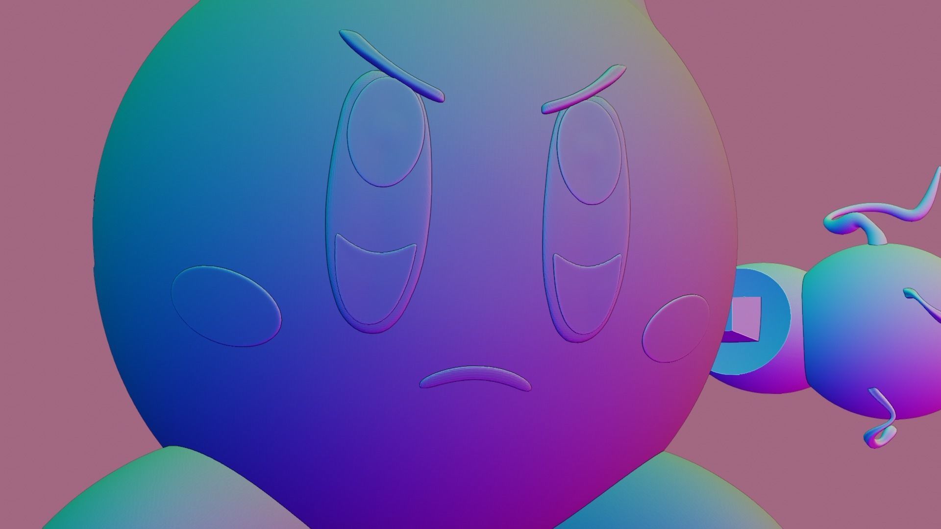 MEWTWO KIRBY  3D print model_12