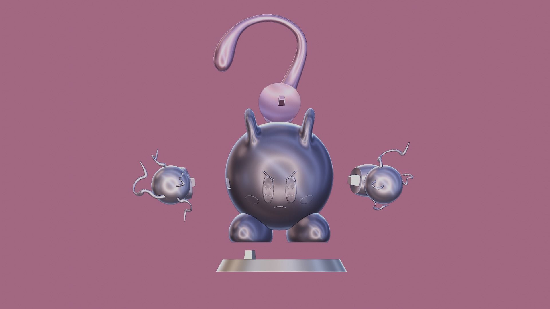 MEWTWO KIRBY  3D print model_9