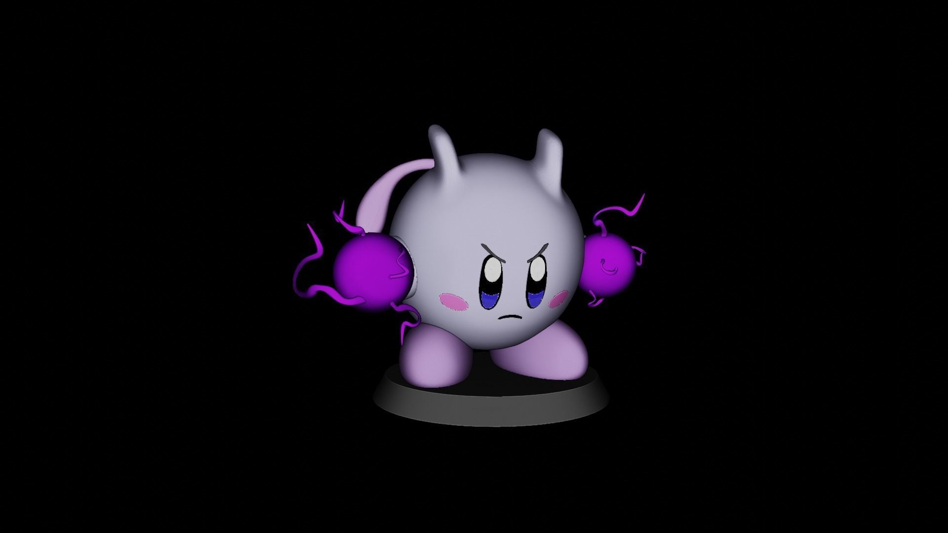 MEWTWO KIRBY  3D print model_1
