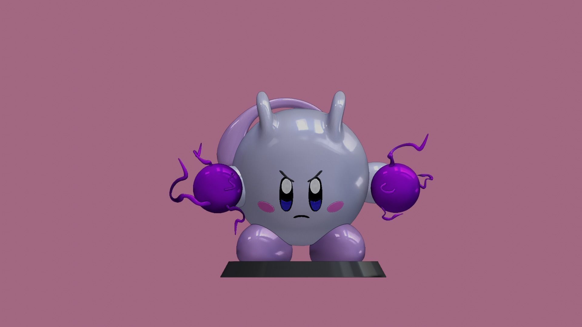 MEWTWO KIRBY  3D print model_15
