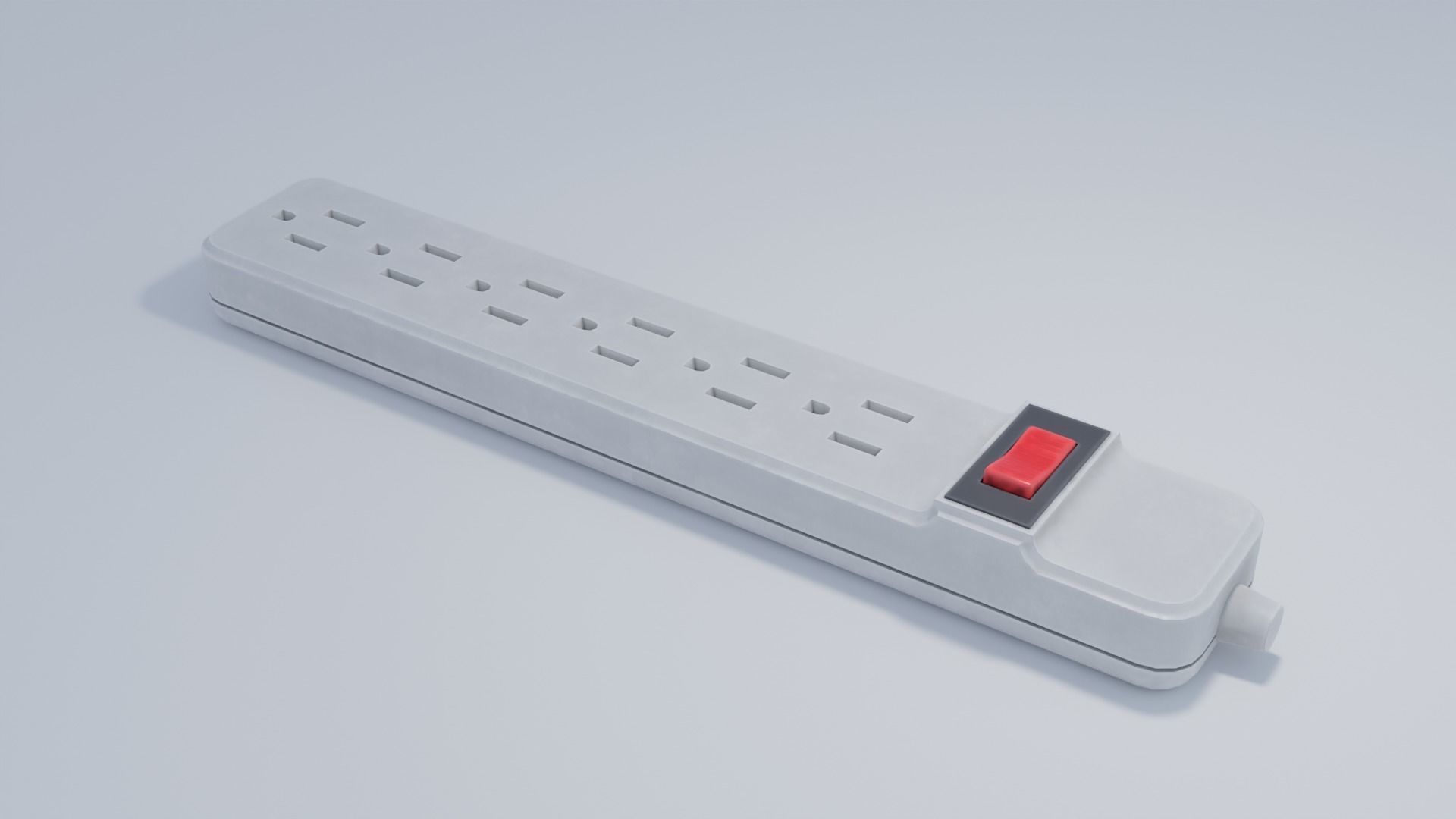 Power Strip Low-poly 3D model_8