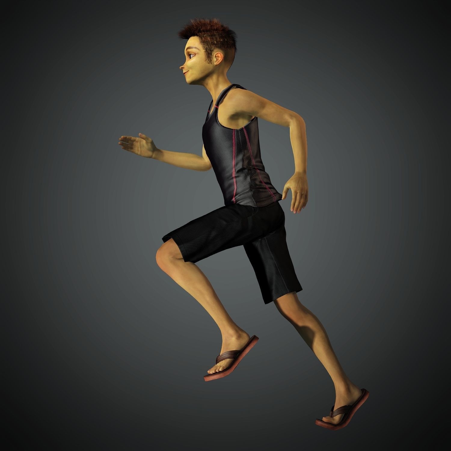 Weird Cartoon Character Semi Realistic Blender Maya Iclone 3D model_3