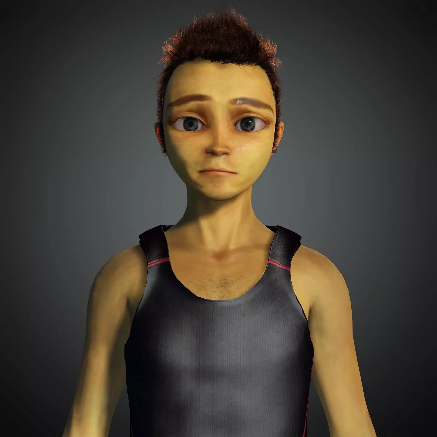 Weird Cartoon Character Semi Realistic Blender Maya Iclone 3D model_0