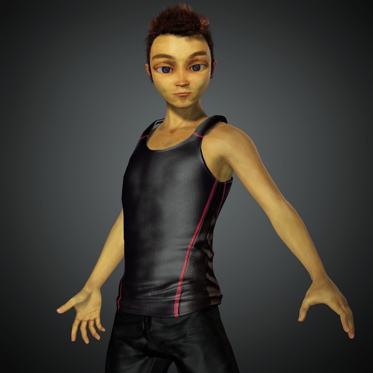 Weird Cartoon Character Semi Realistic Blender Maya Iclone 3D model_1