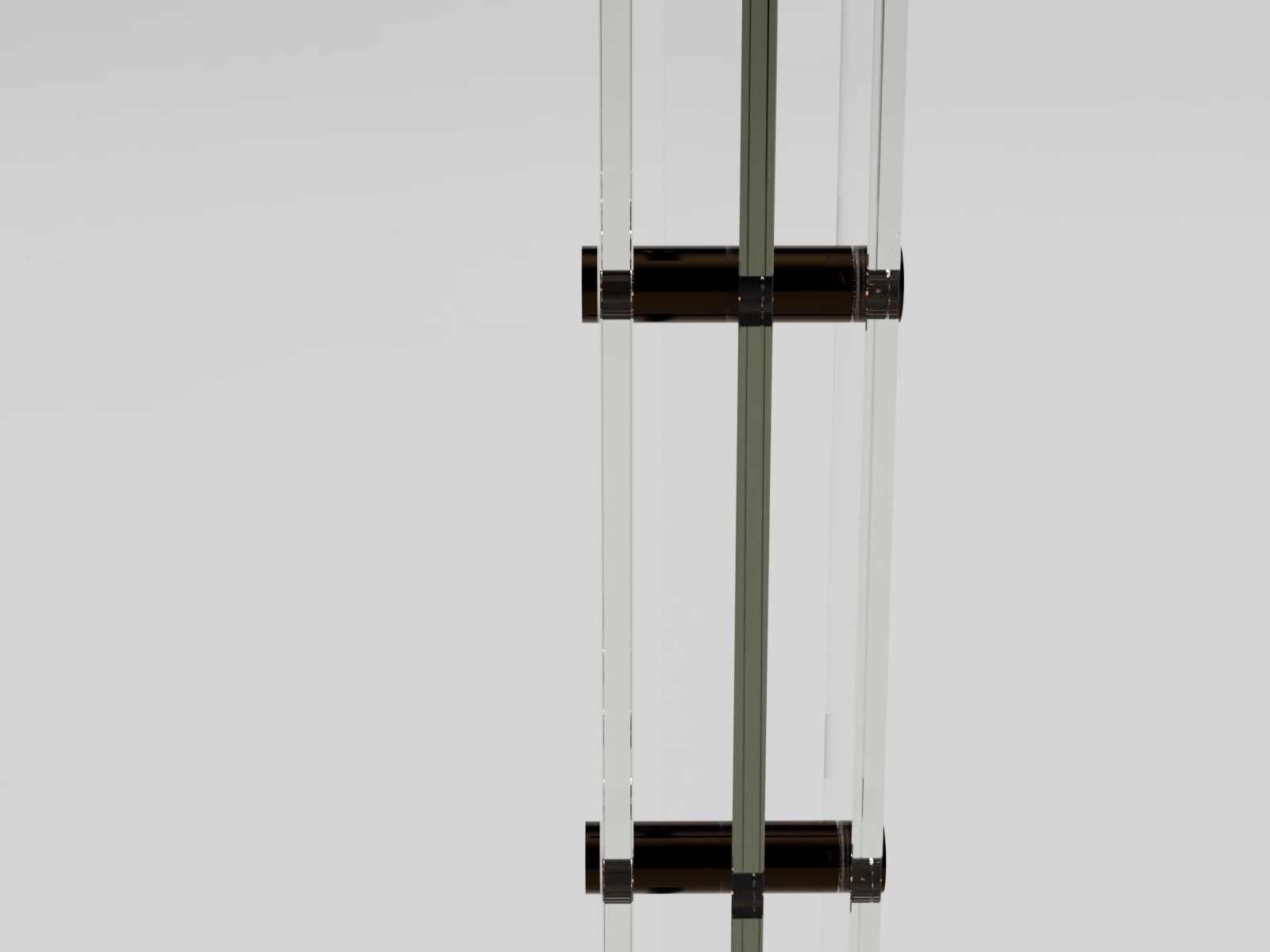 Glass Door with Plinth Brown 3D model_3