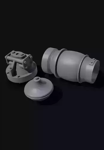 German Turbo Generator 3d Print live Steam 