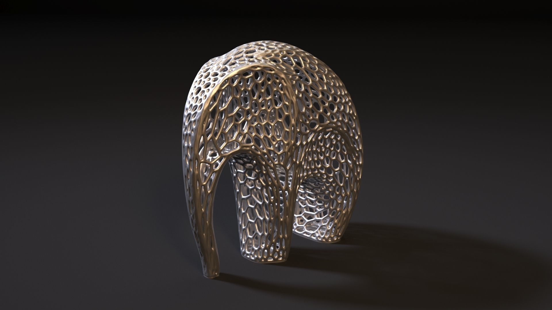 Elephant sculpture 3D print model_2
