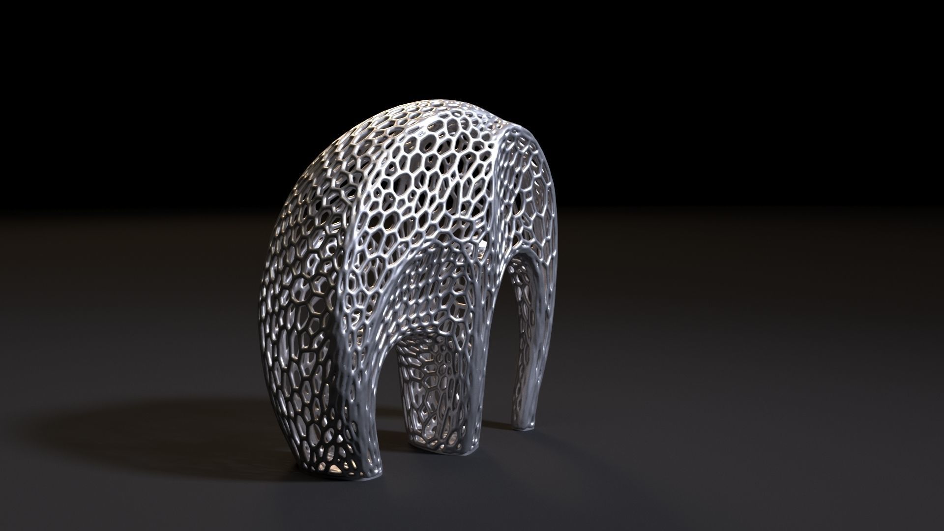 Elephant sculpture 3D print model_6