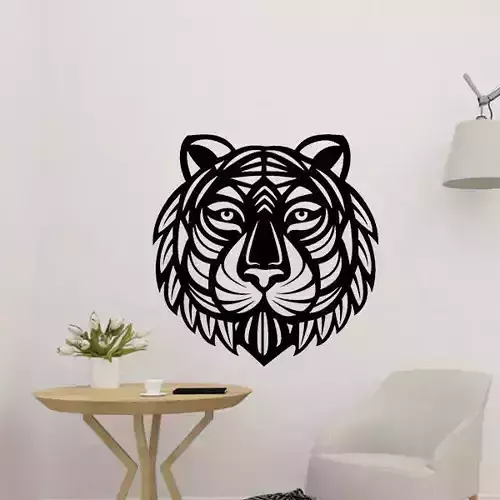 Tiger Head Wall Decor