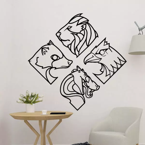 Animal Mural Wall Decor 3D print model_0