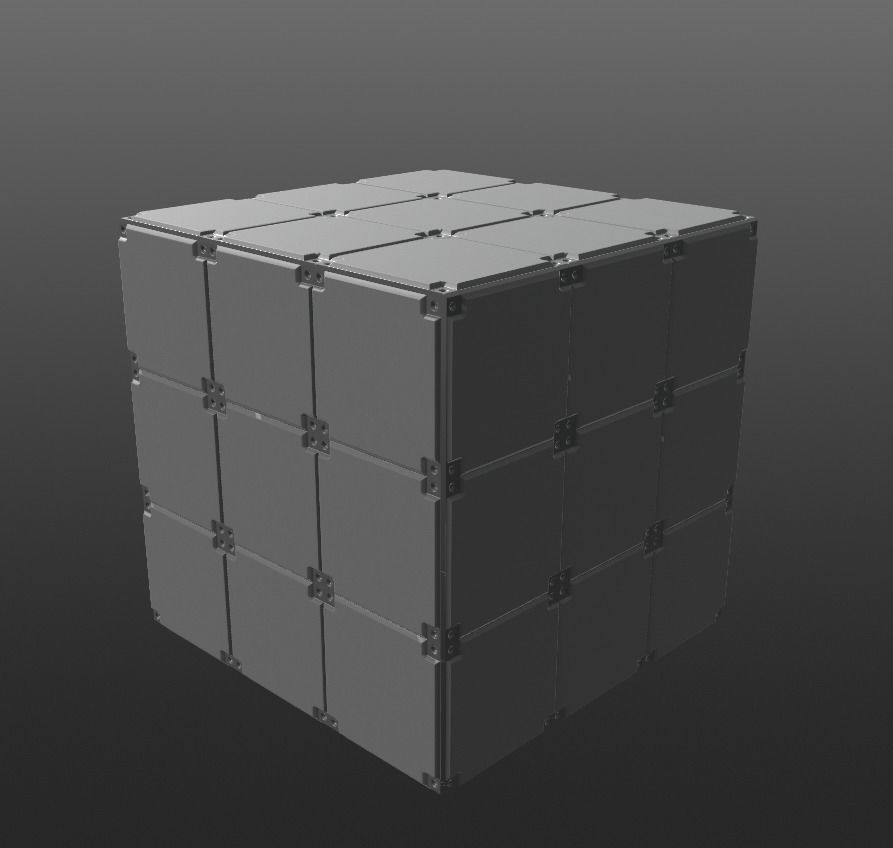 Sci-fi plating Tiles material 4K texture Texture_2