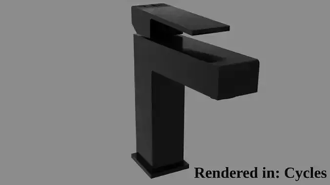 Modern black bathroom faucet