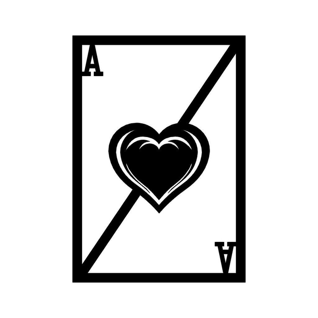 Aces Card Wall Decor 3D print model_3