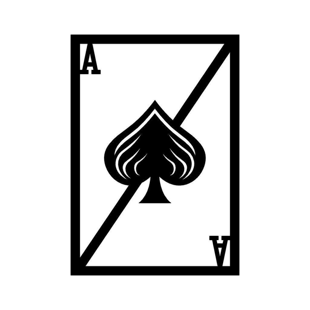 Aces Card Wall Decor 3D print model_5