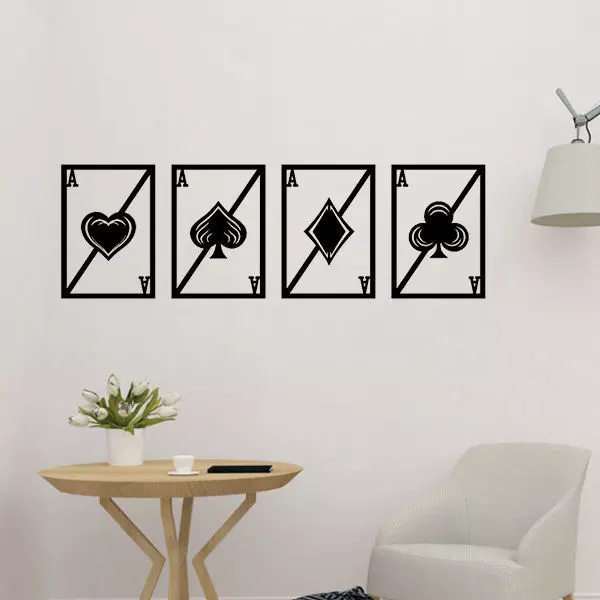 Aces Card Wall Decor 3D print model_0