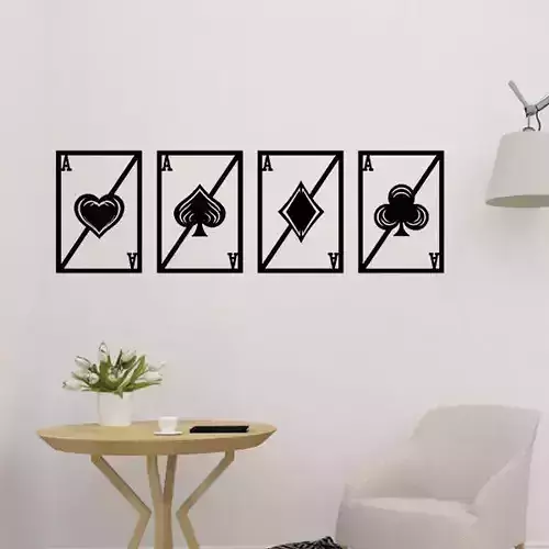 Aces Card Wall Decor 3D print model